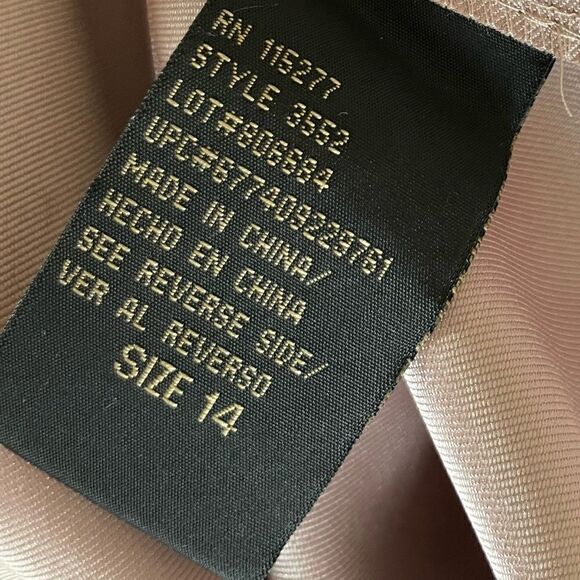 Ignite Evenings Mushroom Colored Maxi Dress Size 14 - Picture 4 of 11